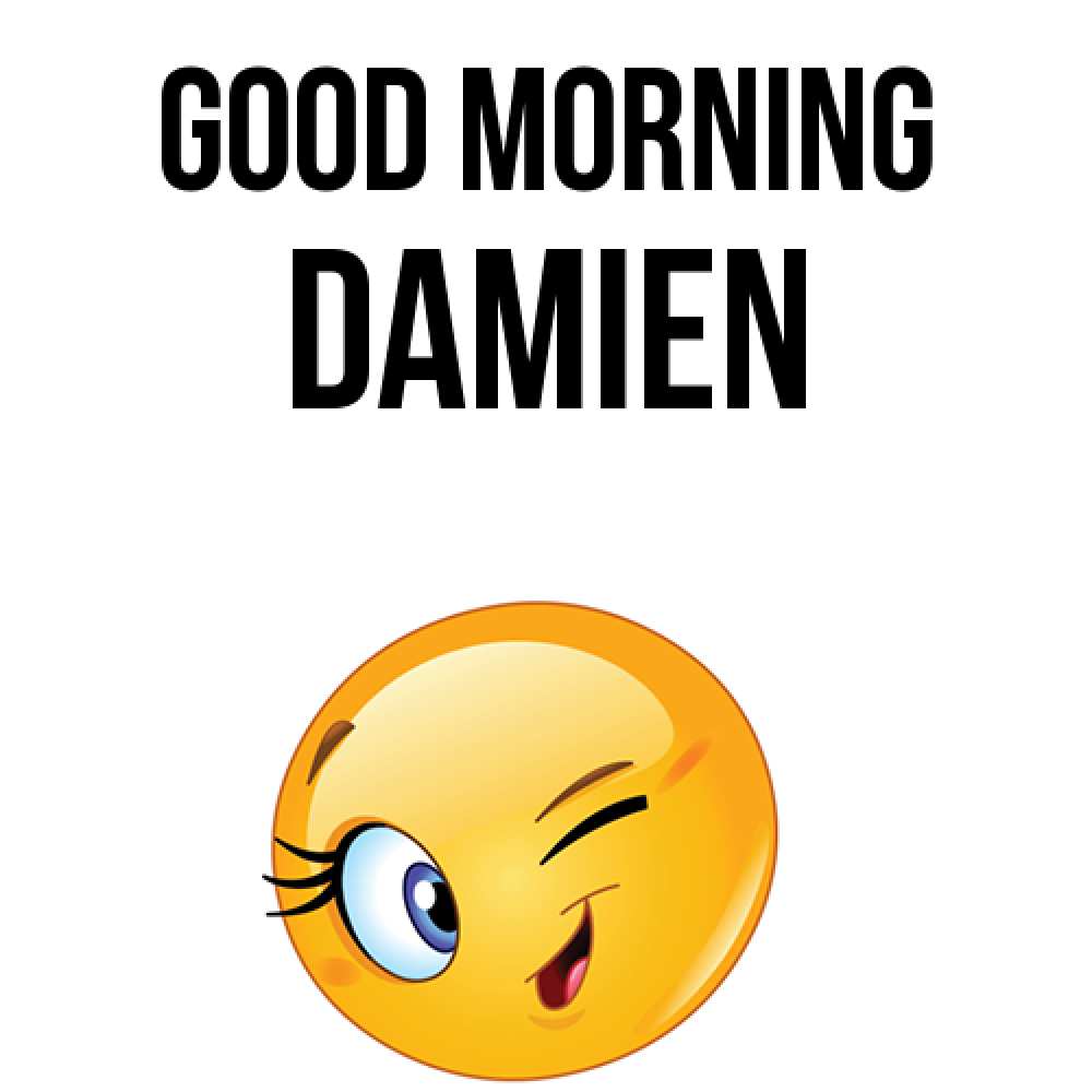 Greetings card с именем, Damien Good morning хорошее настроение Greetings with text for free download 