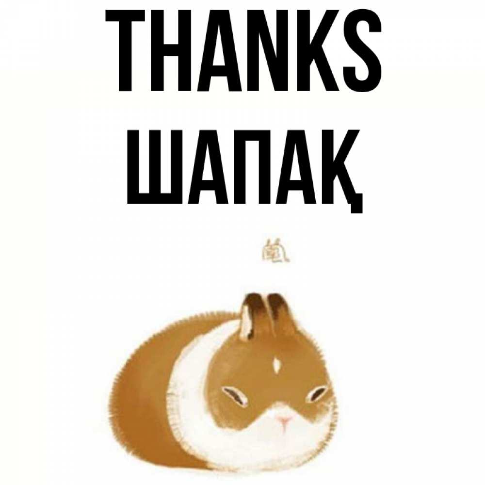 Greetings card с именем, ШАПАҚ Thanks коричнево белый домашний питомец Greetings with text for free download 