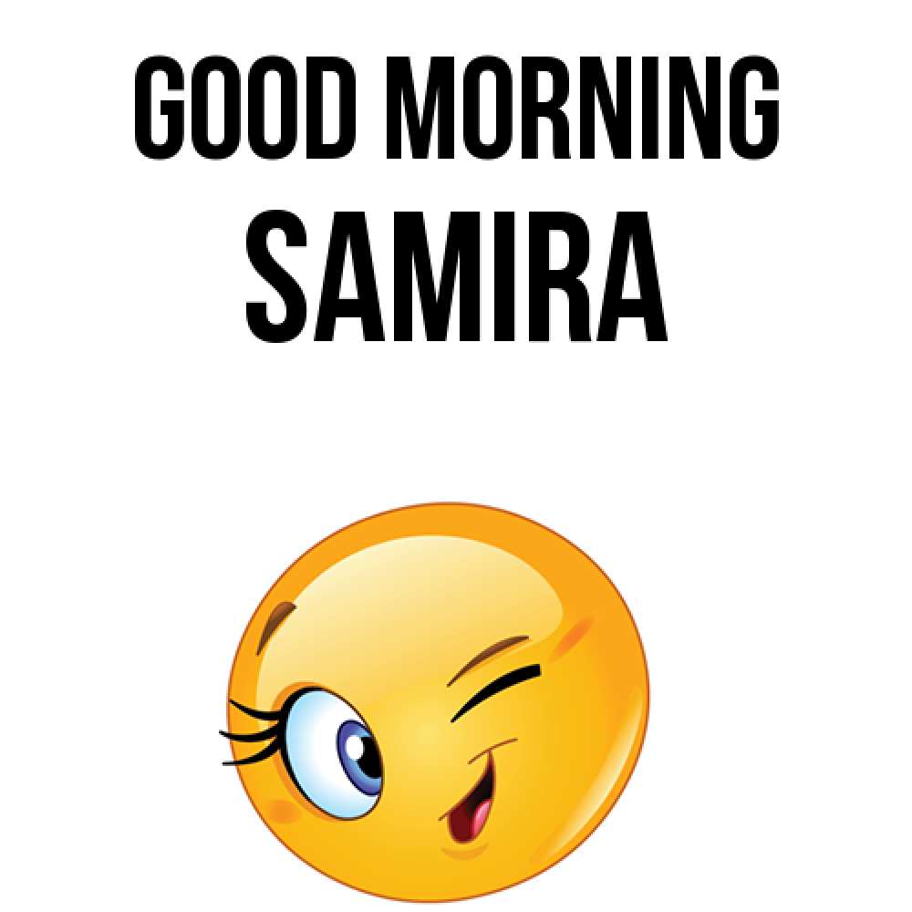 Greetings card с именем, Samira Good morning хорошее настроение Greetings with text for free download 