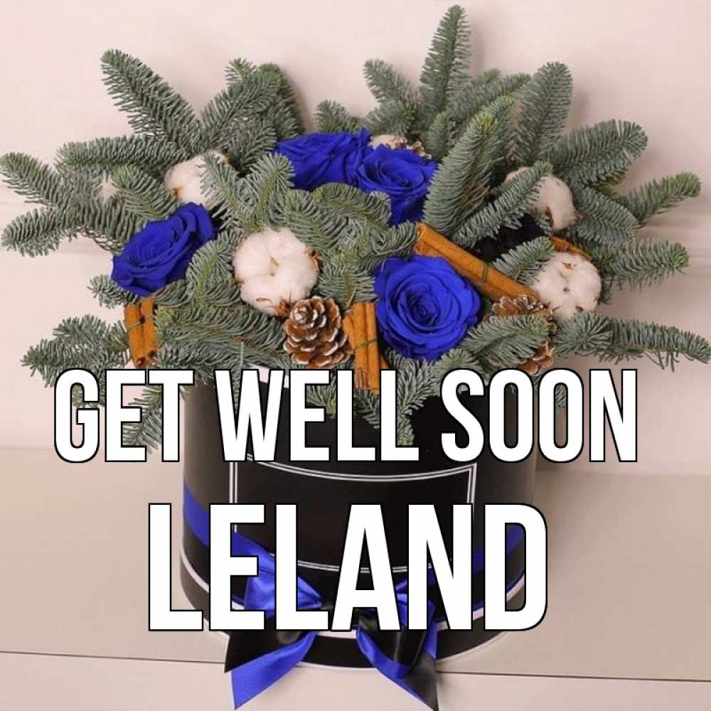 Greetings card с именем, Leland Get well soon короче кто то загрузил эти шишки Greetings with text for free download 