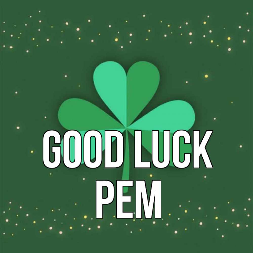 Greetings card с именем, Рем Good luck лист клевера Greetings with text for free download 
