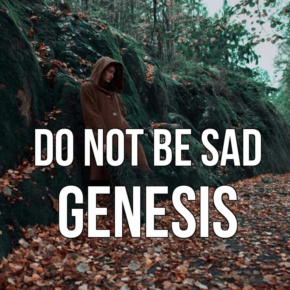 Greetings card с именем, Genesis Do not be sad осенний лес Greetings with text for free download 