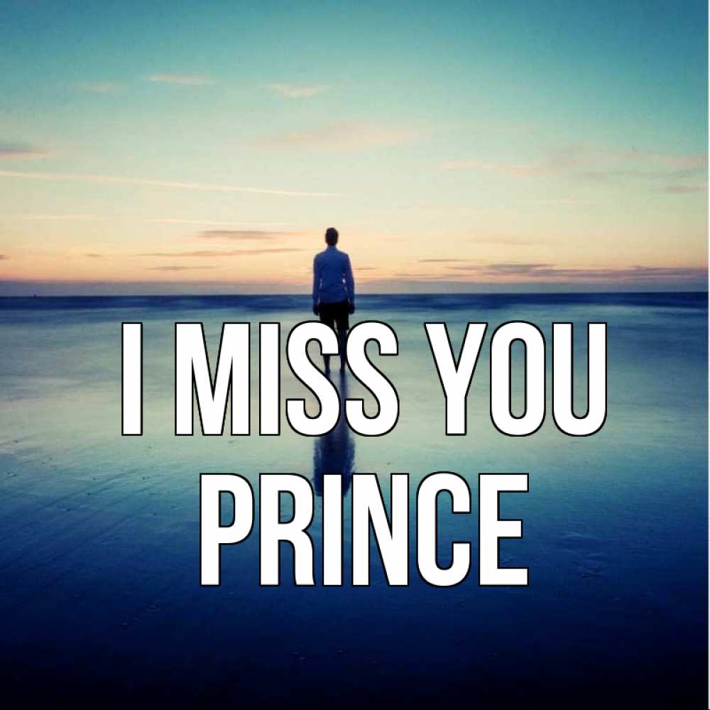 Greetings card с именем, Prince I miss you зима Greetings with text for free download 