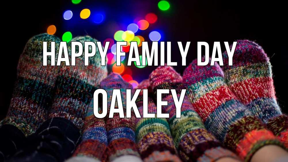 Greetings card с именем, Oakley happy family day с днем семьи Greetings with text for free download 