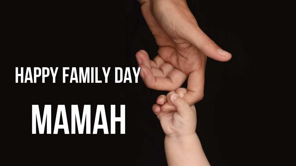 Greetings card с именем, МАМАН happy family day с днем семьи Greetings with text for free download 