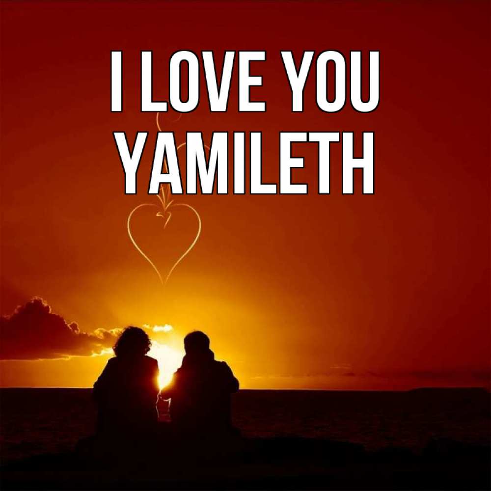 Greetings card с именем, Yamileth I love you небо Greetings with text for free download 