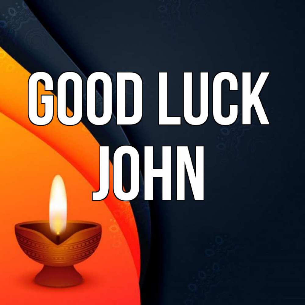 Greetings card с именем, John Good luck абстрактный фон Greetings with text for free download 