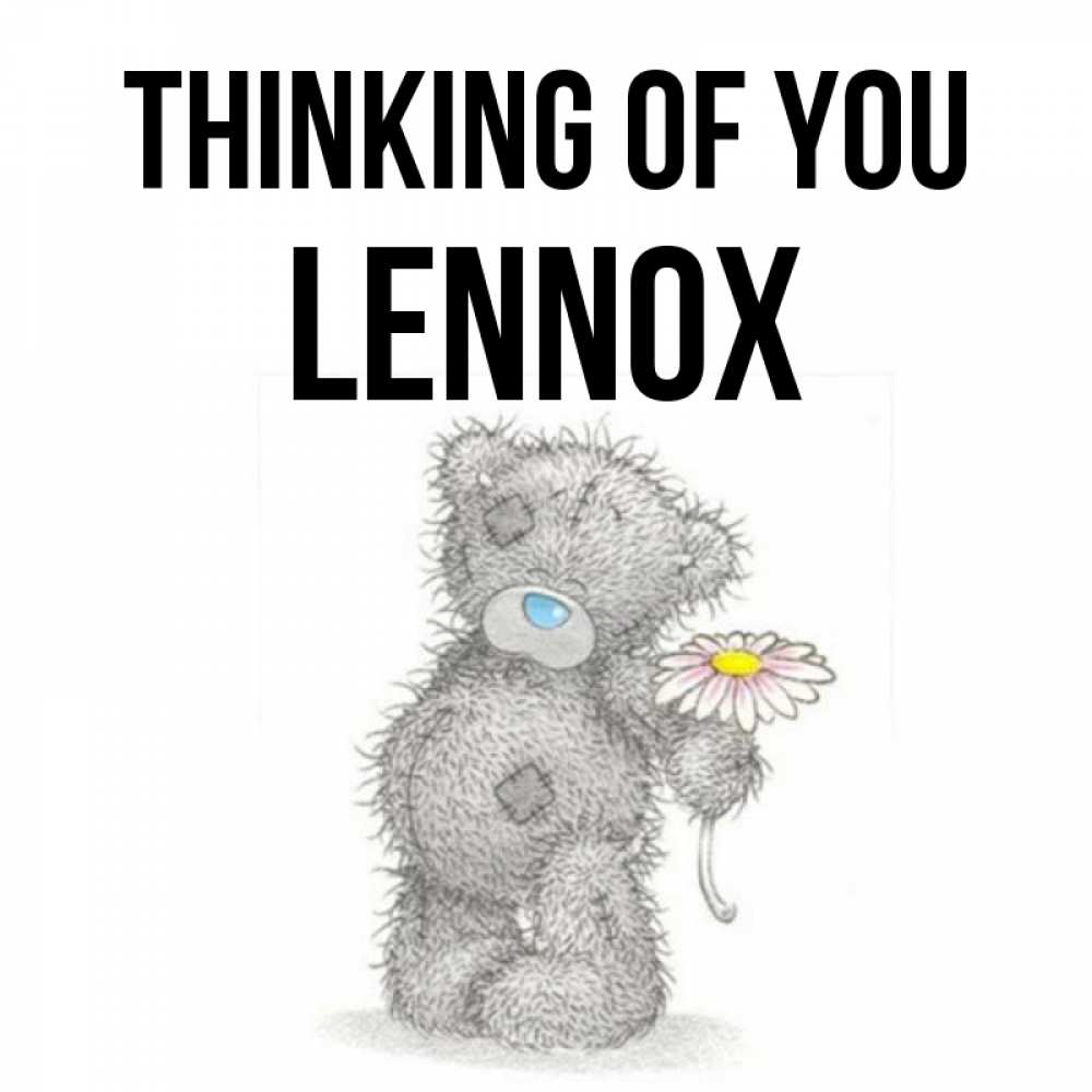 Greetings card с именем, Lennox Thinking of you мысли только о тебе Greetings with text for free download 