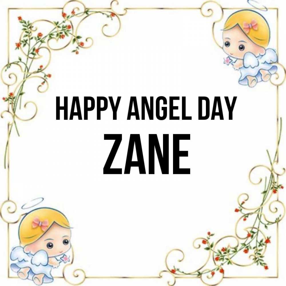 Greetings card с именем, Zane happy angel day девочки ангелы Greetings with text for free download 