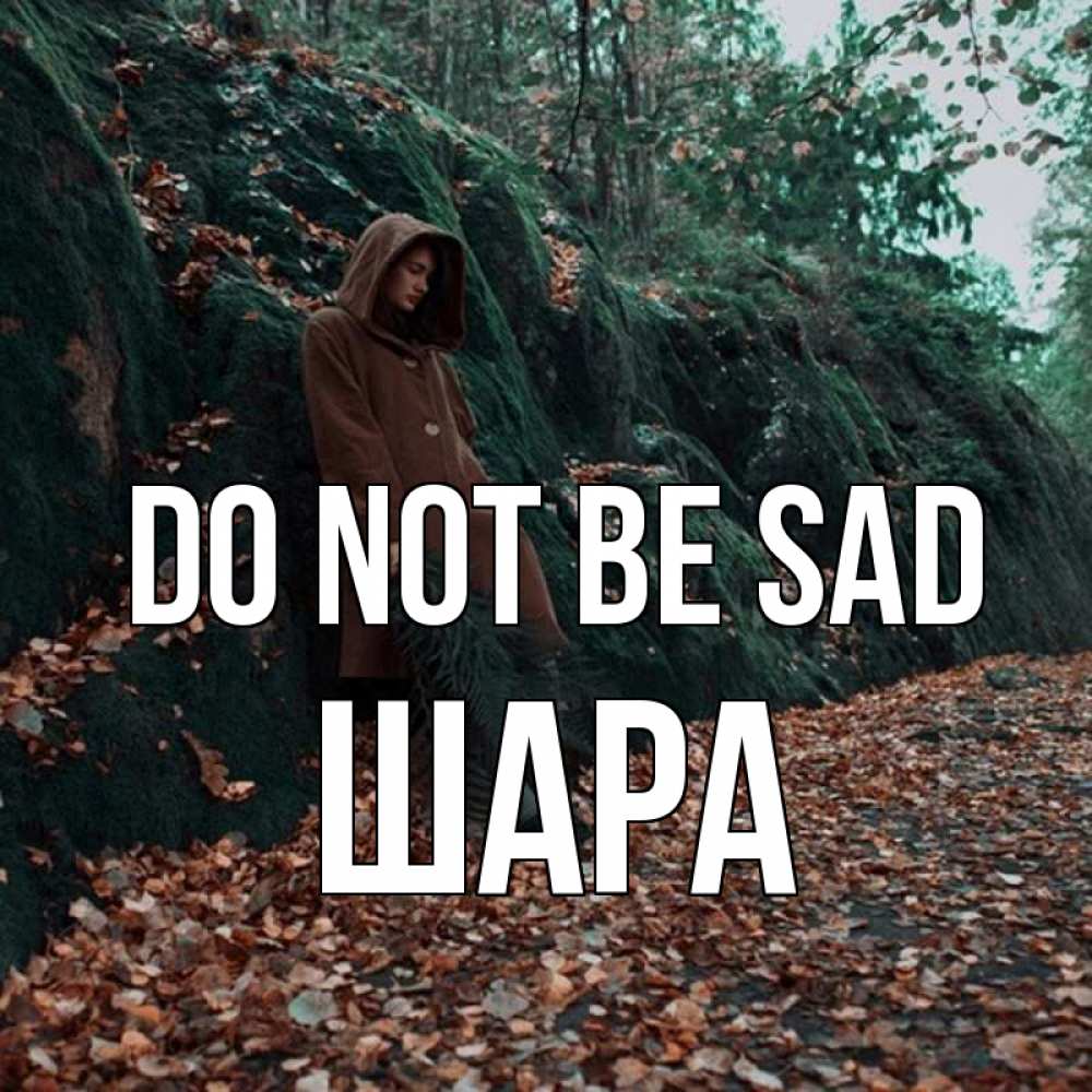 Greetings card с именем, ШАРА Do not be sad осенний лес Greetings with text for free download 