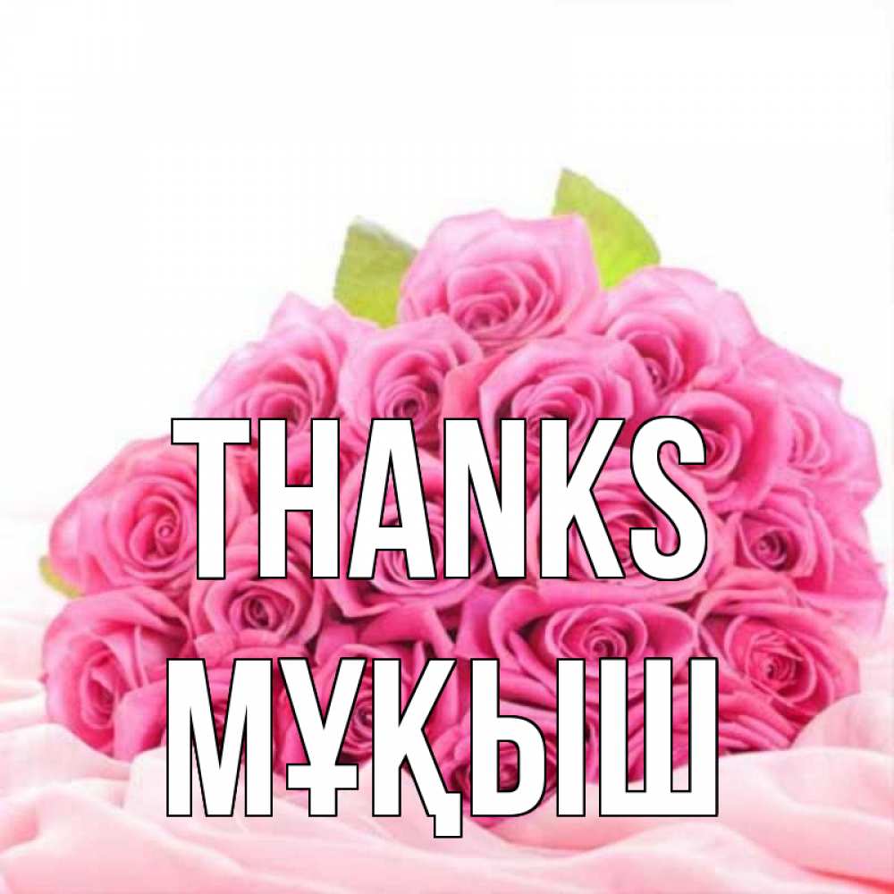 Greetings card с именем, Мұқыш Thanks розовые розы с подписью Greetings with text for free download 