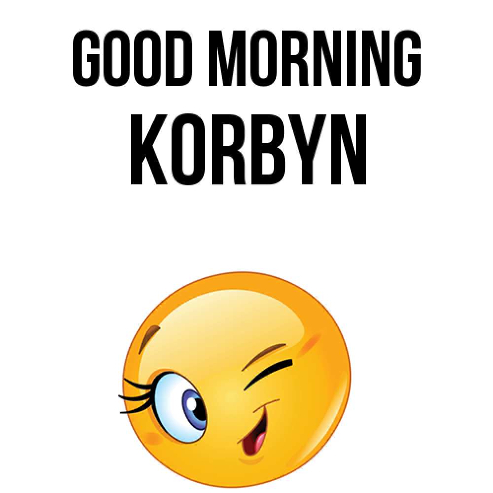 Greetings card с именем, Korbyn Good morning хорошее настроение Greetings with text for free download 