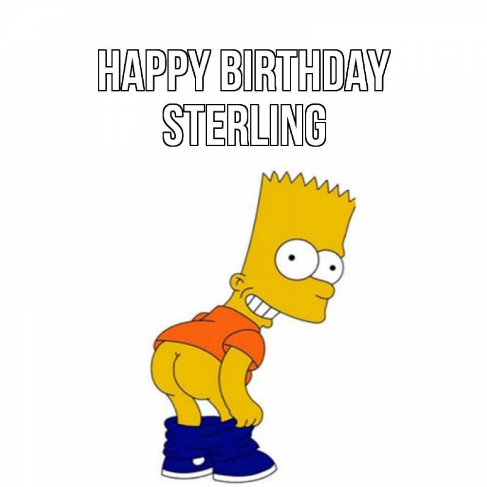 Greetings card с именем, Sterling Happy Birthday прикольные поздравления Greetings with text for free download 