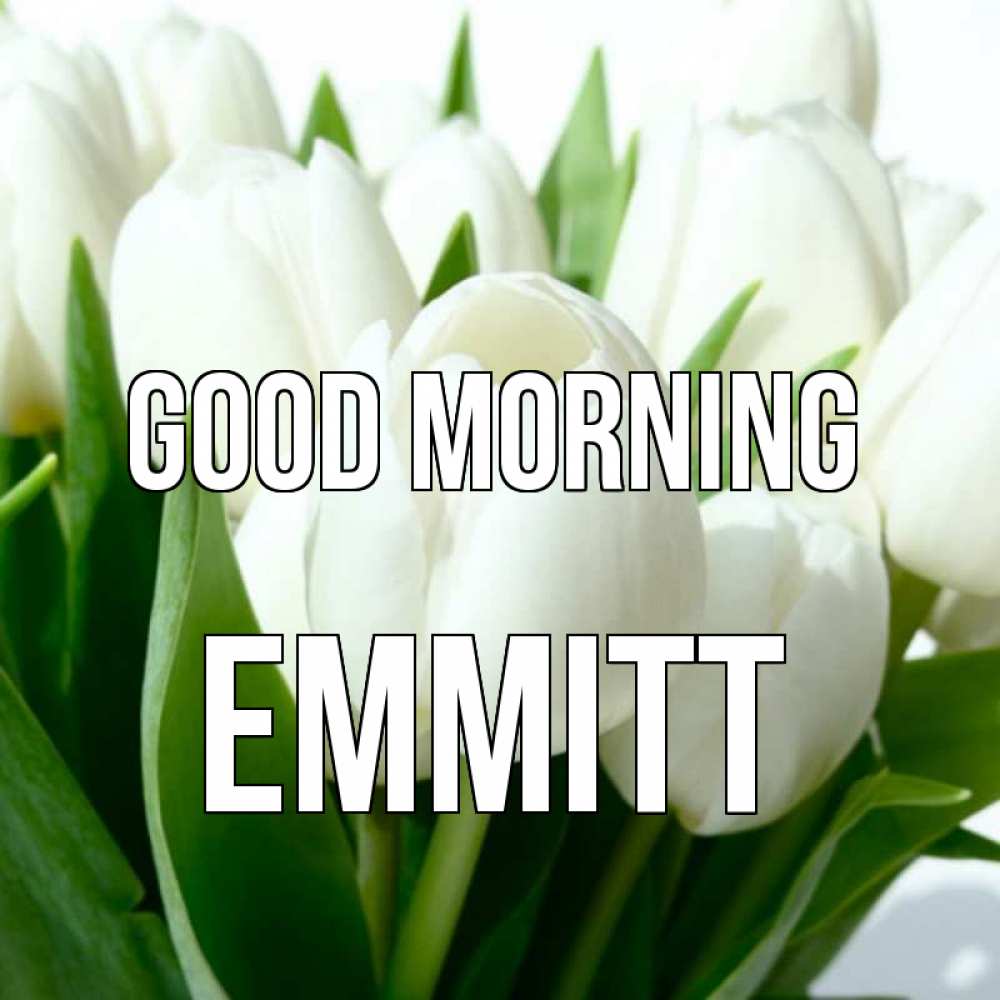 Greetings card с именем, Emmitt Good morning открытки на каждый день по именам Greetings with text for free download 