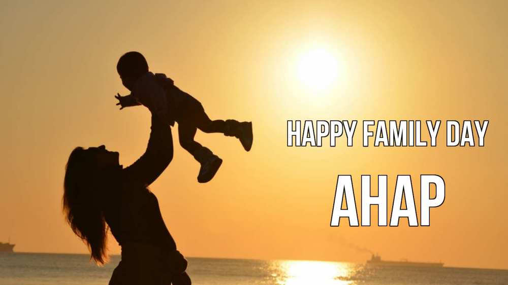 Greetings card с именем, АНАР happy family day с днем семьи Greetings with text for free download 