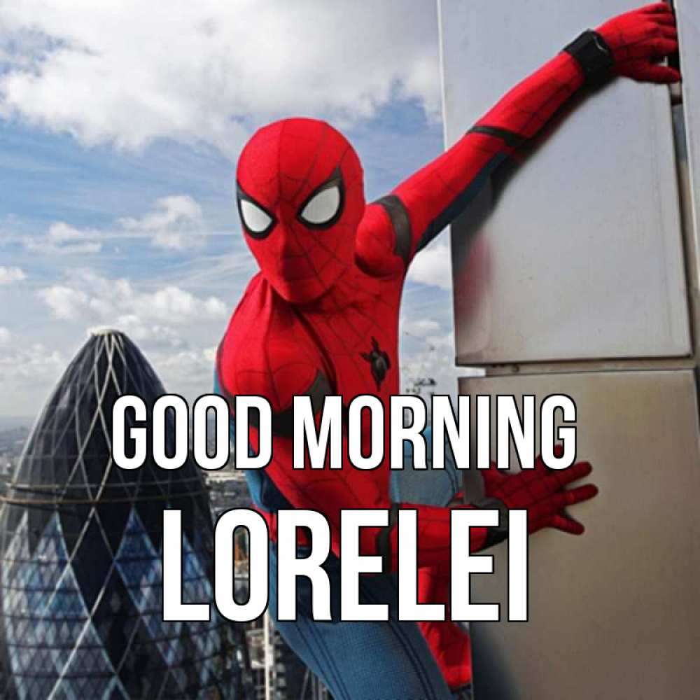 Greetings card с именем, Lorelei Good morning марвел герои Greetings with text for free download 