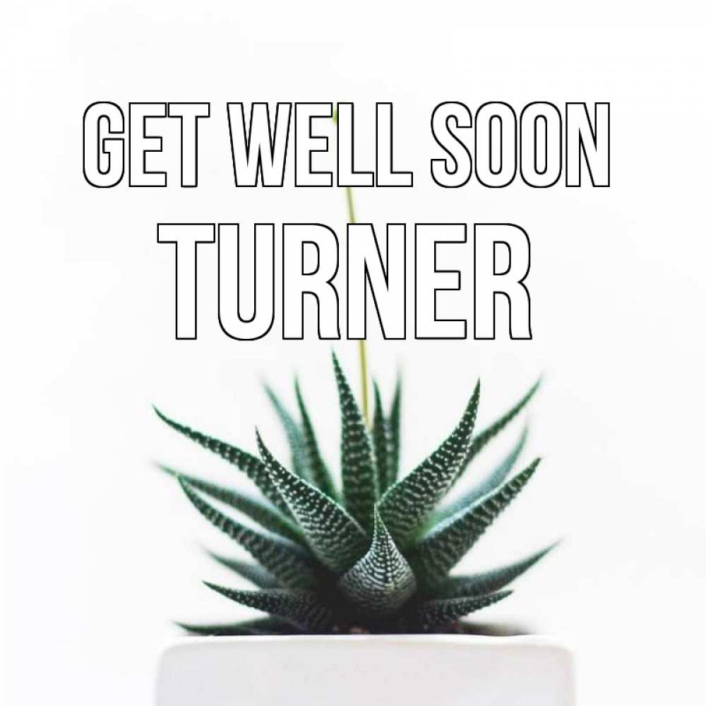 Greetings card с именем, Turner Get well soon короче это непонятная колючка Greetings with text for free download 