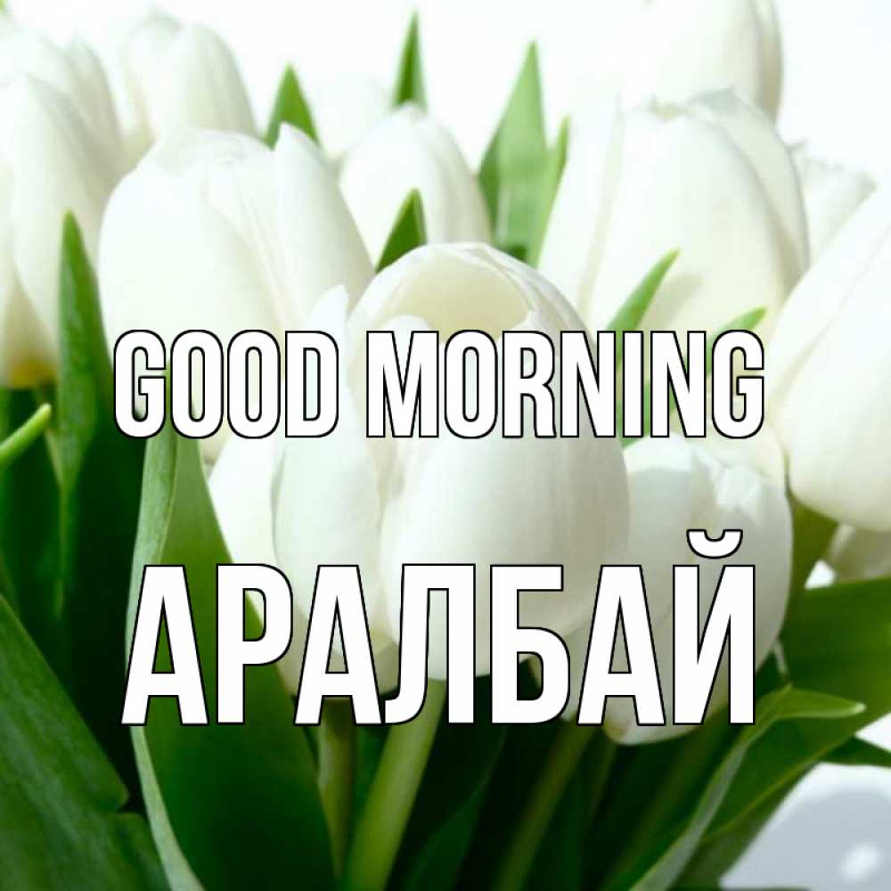 Greetings card с именем, Аралбай Good morning открытки на каждый день по именам Greetings with text for free download 