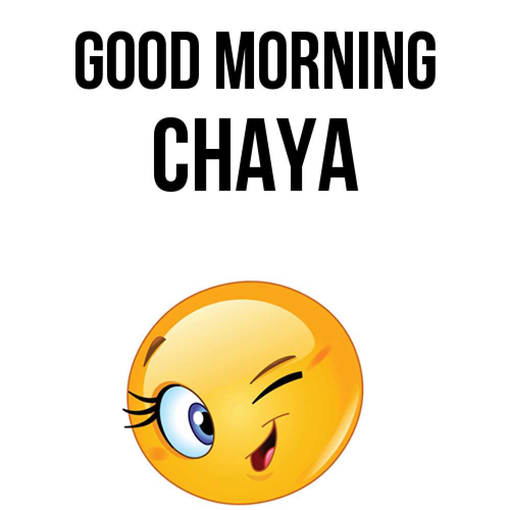 Greetings card с именем, Chaya Good morning хорошее настроение Greetings with text for free download 