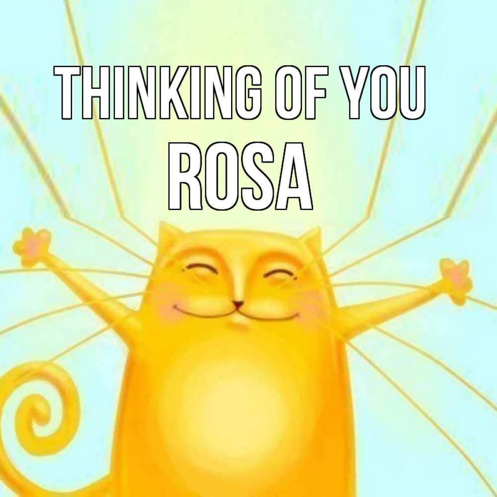 Greetings card с именем, Rosa Thinking of you обнимашки Greetings with text for free download 