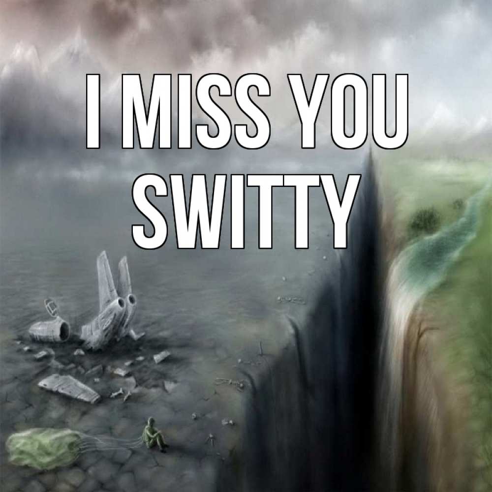 Greetings card с именем, switty I miss you давай скорее ко мне Greetings with text for free download 