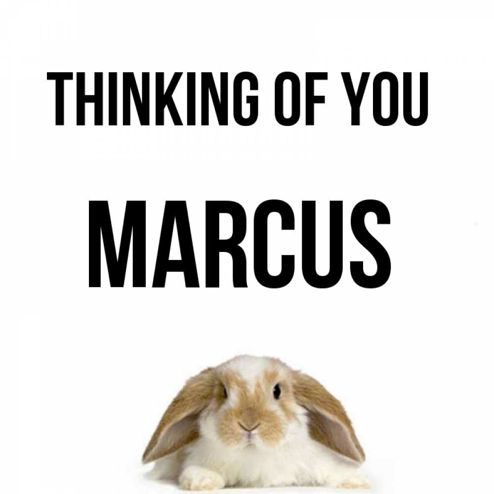 Greetings card с именем, Marcus Thinking of you подписать своими руками онлайн Greetings with text for free download 