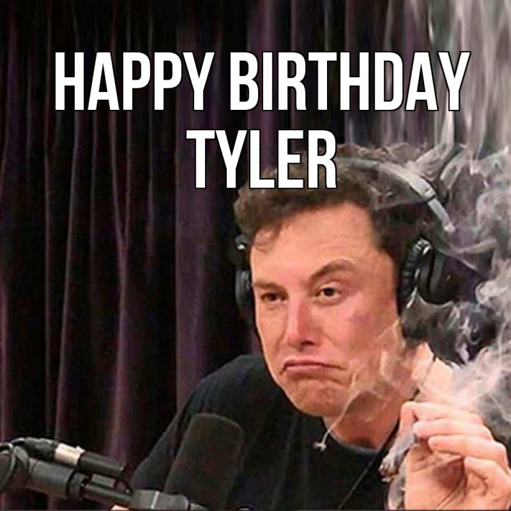 Greetings card с именем, Tyler Happy Birthday МЕМ Greetings with text for free download 
