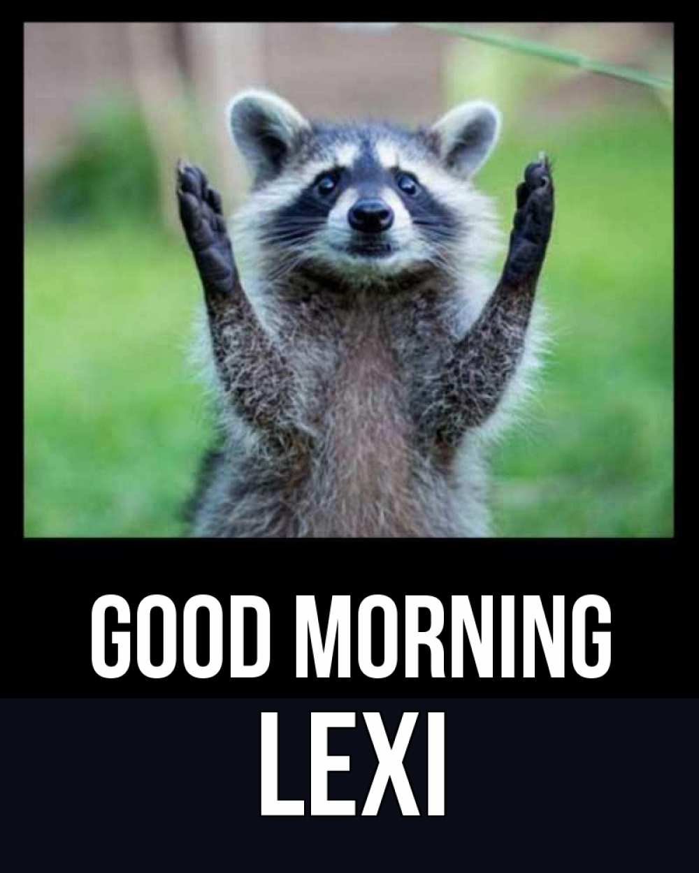 Greetings card с именем, Lexi Good morning хорошее настроение утречком Greetings with text for free download 