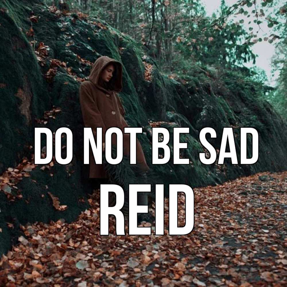 Greetings card с именем, Reid Do not be sad осенний лес Greetings with text for free download 