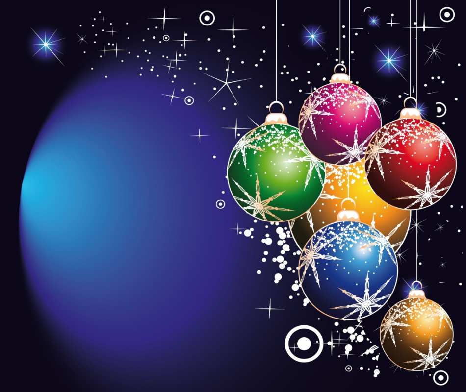 Открытка новогодние шары фон для открытки  новый год  Happy New Year 