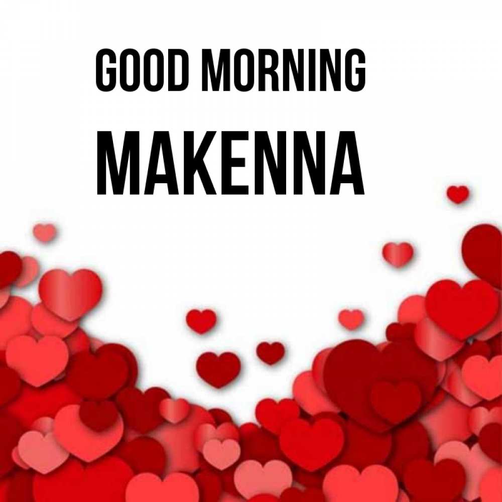 Greetings card с именем, Makenna Good morning хорошего настроения Greetings with text for free download 