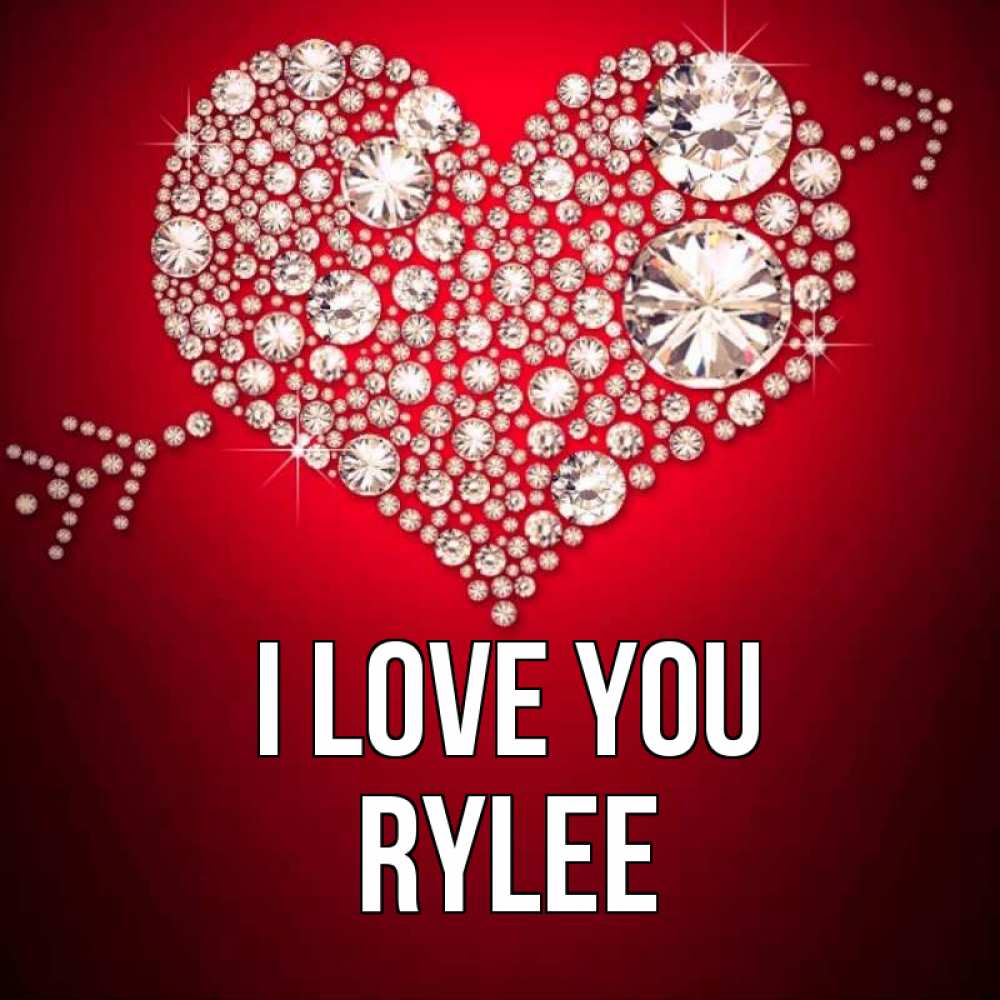Greetings card с именем, Rylee I love you стрела купидона Greetings with text for free download 