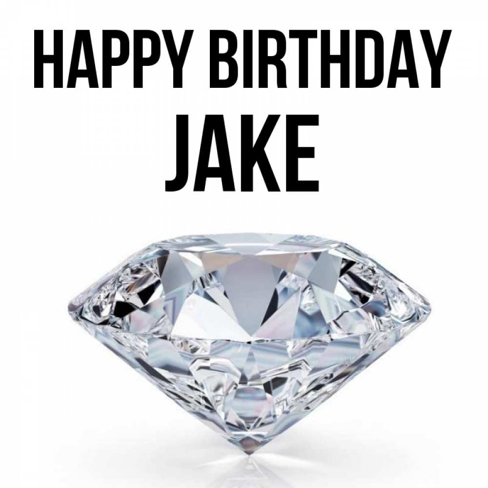 Greetings card с именем, Jake Happy Birthday к пожеланием быть богатым Greetings with text for free download 