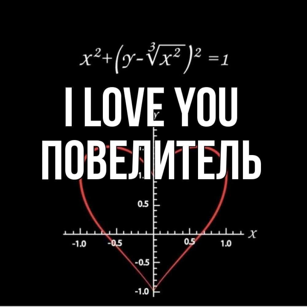 Greetings card с именем, Повелитель I love you сердечная формула Greetings with text for free download 