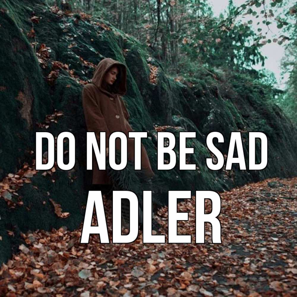 Greetings card с именем, Adler Do not be sad осенний лес Greetings with text for free download 
