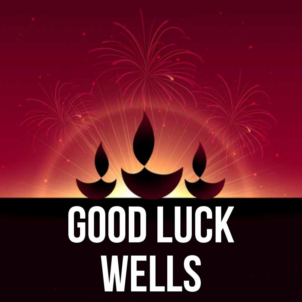 Greetings card с именем, Wells Good luck праздник Greetings with text for free download 