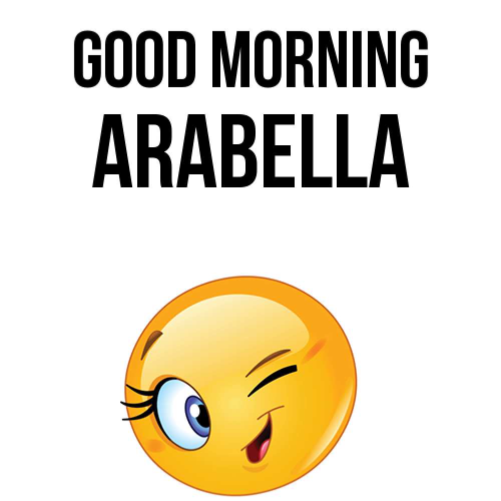 Greetings card с именем, Arabella Good morning хорошее настроение Greetings with text for free download 