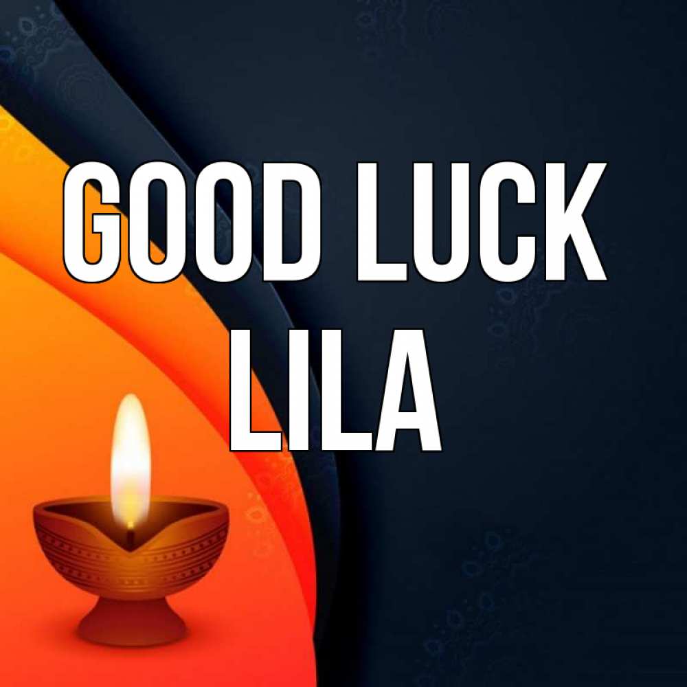 Greetings card с именем, Lila Good luck абстрактный фон Greetings with text for free download 