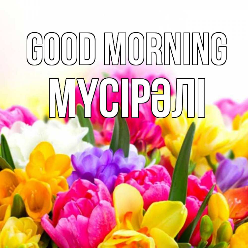Greetings card с именем, МҮСІРӘЛІ Good morning создать открытку со свое подписью Greetings with text for free download 