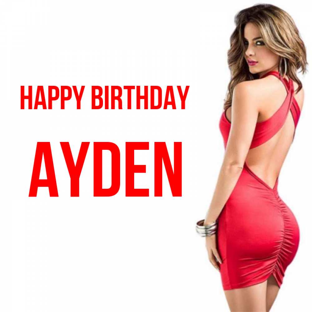Greetings card с именем, Ayden Happy Birthday Поздравительная открытка для парня или подруги Greetings with text for free download 