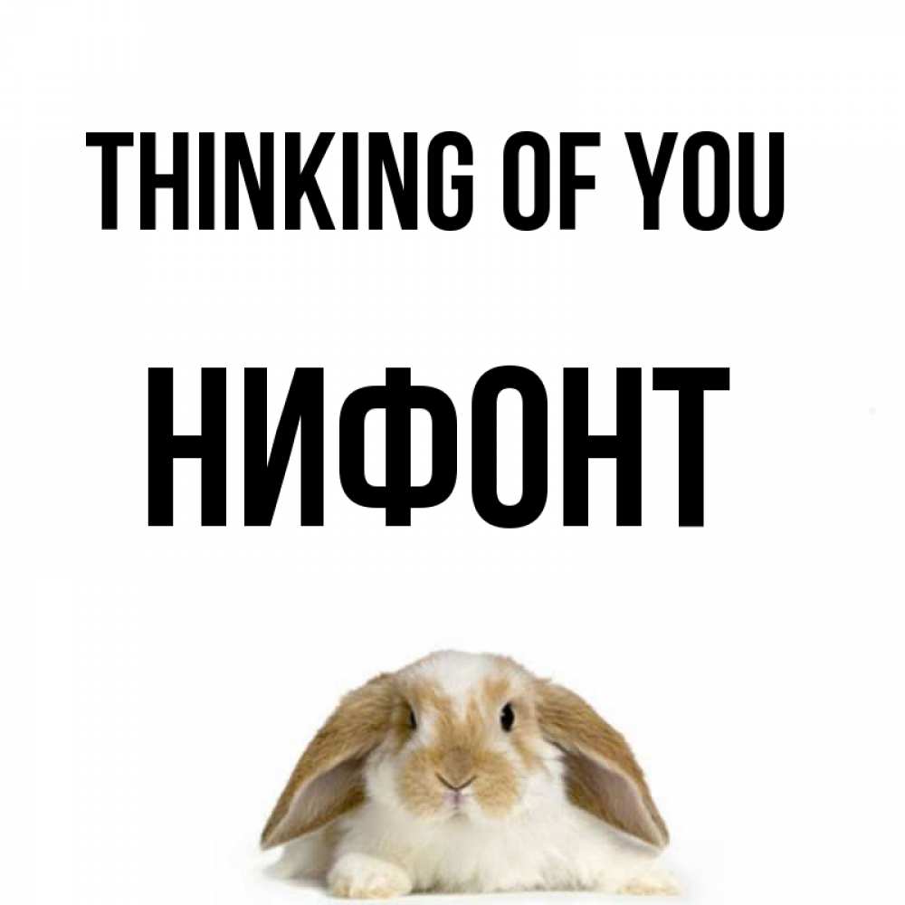 Greetings card с именем, Нифонт Thinking of you подписать своими руками онлайн Greetings with text for free download 