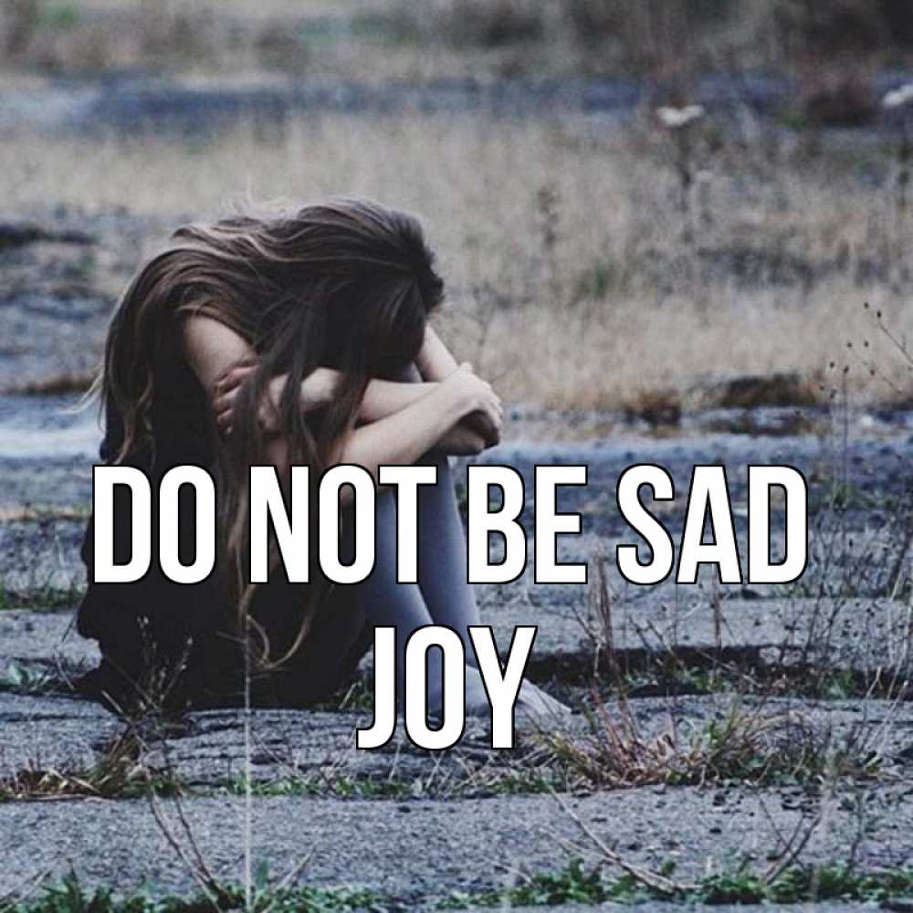 Greetings card с именем, Joy Do not be sad длинные волосы и камни Greetings with text for free download 