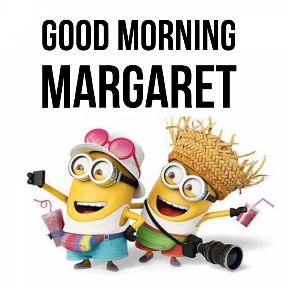 Greetings card с именем, Margaret Good morning карнавал Greetings with text for free download 