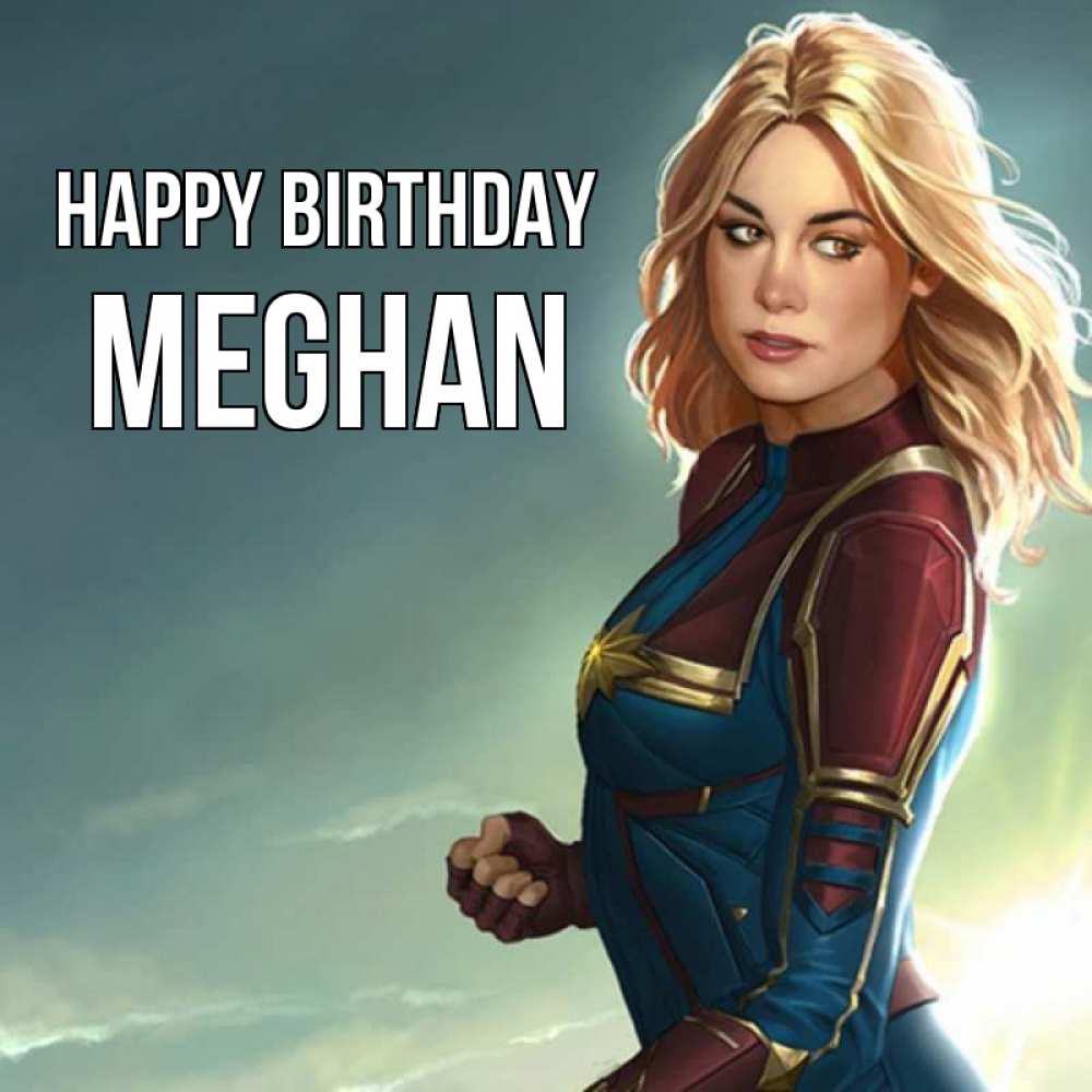 Greetings card с именем, Meghan Happy Birthday холод жара Greetings with text for free download 