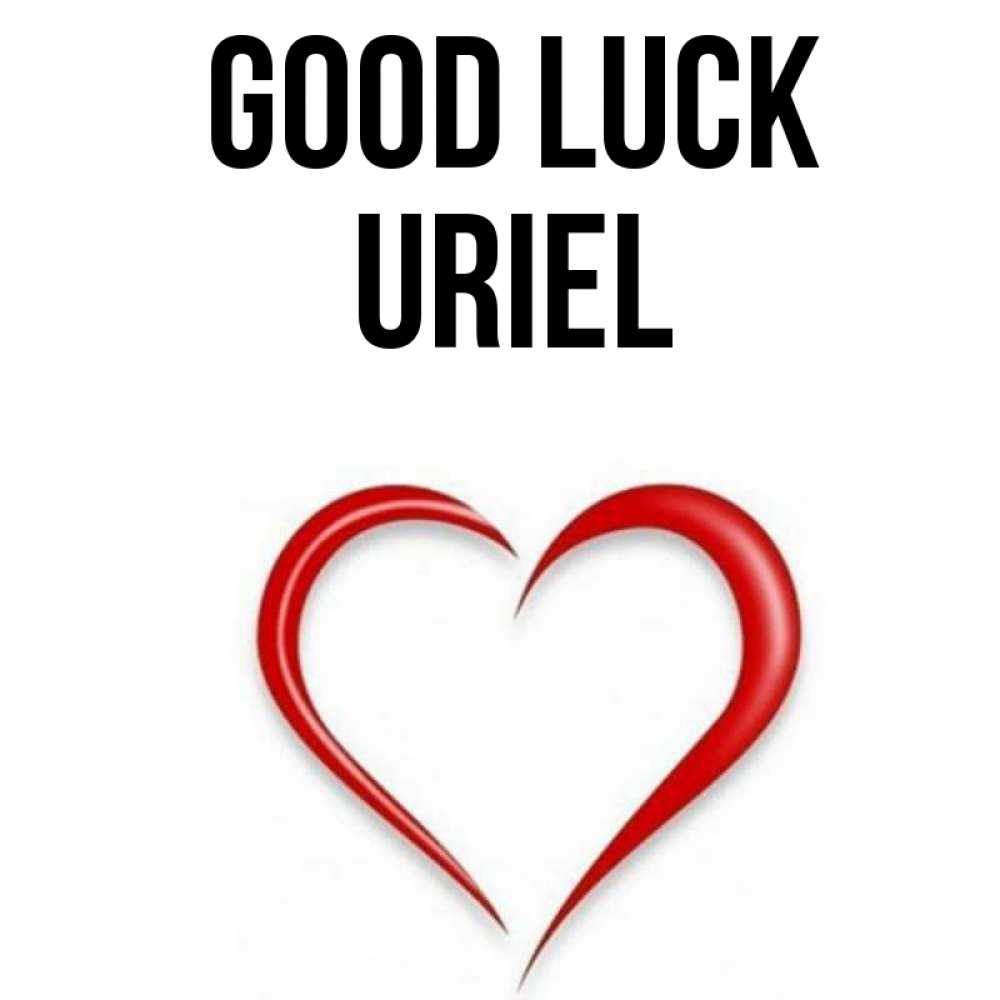 Greetings card с именем, Uriel Good luck для удачливых людей Greetings with text for free download 