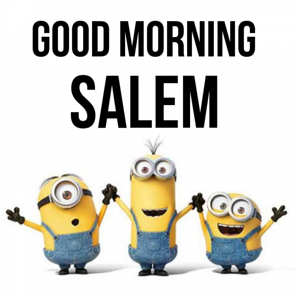 Greetings card с именем, Salem Good morning бодренького утра Greetings with text for free download 