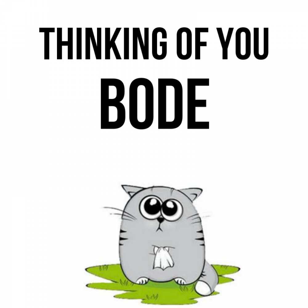 Greetings card с именем, Bode Thinking of you тоска с платочком Greetings with text for free download 