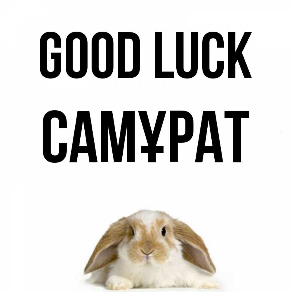 Greetings card с именем, САМҰРАТ Good luck открытки с произвольным текстом который можно вставить в открытку и создать ее самостоятельно бесплатно онлайн Greetings with text for free download 