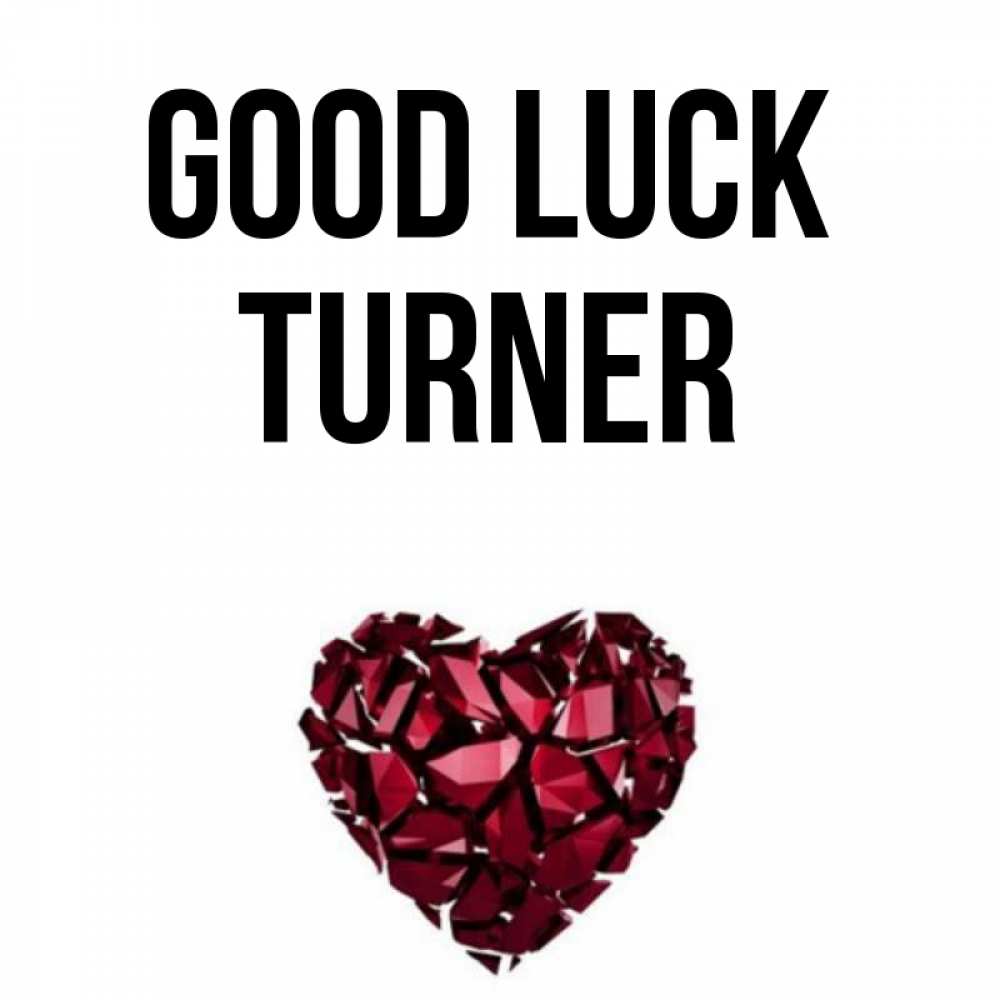 Greetings card с именем, Turner Good luck бордовое из кристаллов  1 Greetings with text for free download 