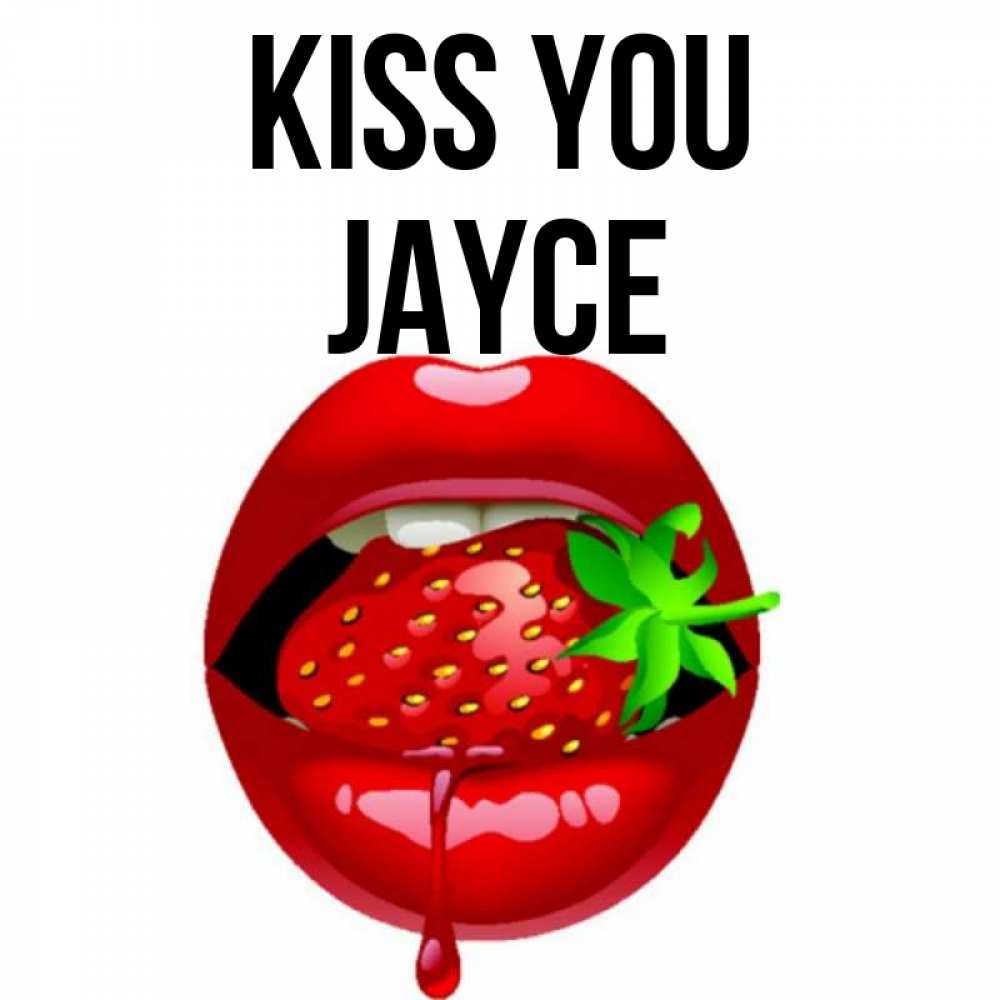 Greetings card с именем, Jayce Kiss you открытки с поцелуями Greetings with text for free download 